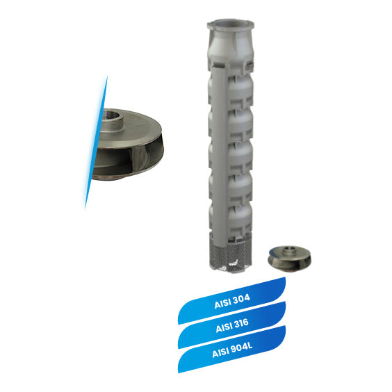 FB pompe sommerse 10'' Inox AISI 316