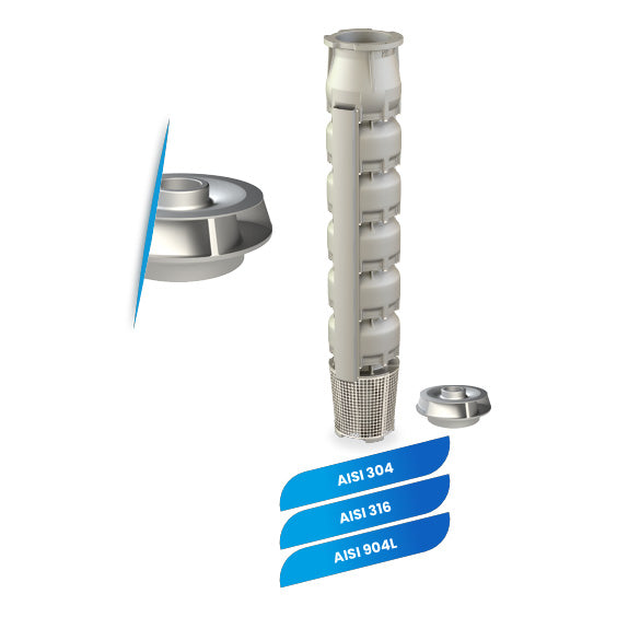 FB pompe sommerse 12'' Inox AISI 316