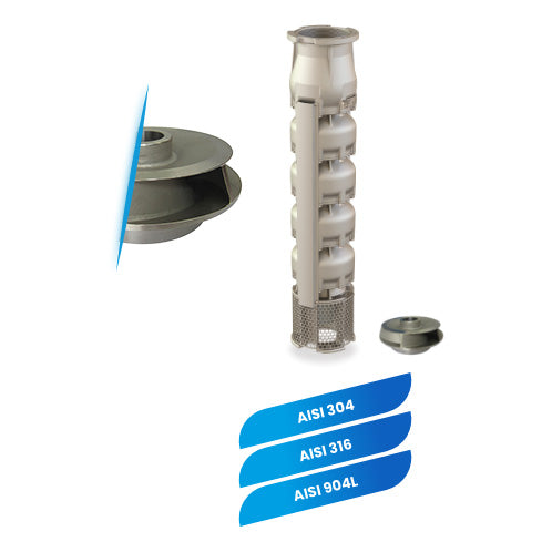 FB pompe sommerse 8'' Inox AISI 304