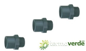 5 pz Adattatore PVC Irritec AM3 M-F / M- Ø25 x Ø32 x ¾''