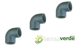 1 pz Gomito 90° PVC Irritec GO2 filetto F 3" PN16