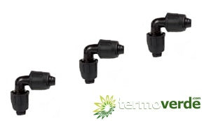 50 pz Gomito Irritec 823 PE PN4 Ø25 x Ø25