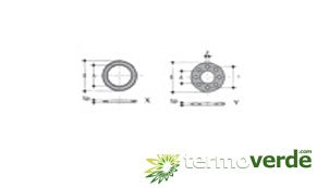 5 pz Guarnizione piana collare PVC Irritec GQP - Ø110