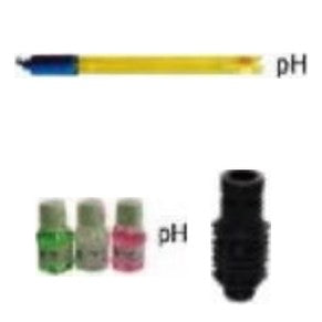 Injecta kit pH con sonda 6 m, tampone pH 4/7 e portasonda