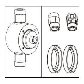 Injecta TP15/25 kit testata Ø64 PVC - RTAP15KTC64PFPV