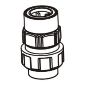 Injecta TP15 valvola mandata Ø64 PVC EPDM - RTAP15VM64PE