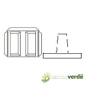 Injecta adattatore per tubi 8x12 PVDF-C