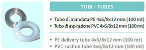 Injecta tubo aspirazione PVC Ã8x12 - 100m