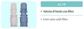 Injecta valvola di fondo AC FP FPM - 8x12 PVDF