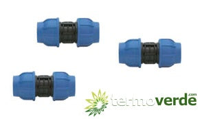 10 pz Manicotto PE compressione Irritec 910 Ø25 PN16
