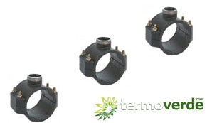 5 pz Presa a staffa con rinforzo Irritec 105 Ø25 x ½" PN16