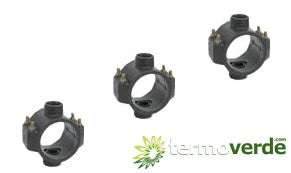 5 pz Presa a staffa doppia Irritec 104 - Ø63 x ¾" x ¾" PN10