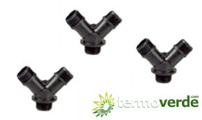 30 pz Raccordo a Y Irritec 822 PE ½" x ½" ½"