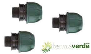 1 pz Raccordo PE compressione Irritec 211 Ø110 x 4" PN10