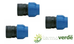 10 pz Raccordo PE compressione Irritec 901 Ø25 x ½" PN16