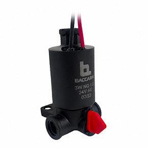 Solenoide G75A Baccara NA 24 VAC plastica Ø1,2