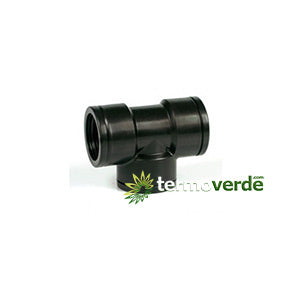 50 pz Tee 90° PP Irritec 630 filetto F ¾'' x ¾'' x ¾''
