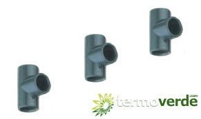 2 pz Tee 90° PVC Irritec TI1 - Ø63 PN16