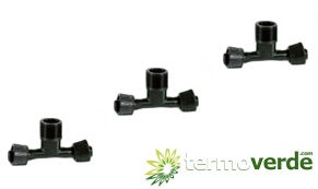 100 pz Tee filettata M Irritec 846 - Ø16 x ½" x Ø16
