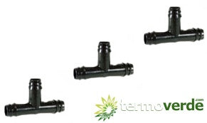 100 pz Tee per ala gocciolante Irritec 834 - Ø17 x Ø17 x Ø17